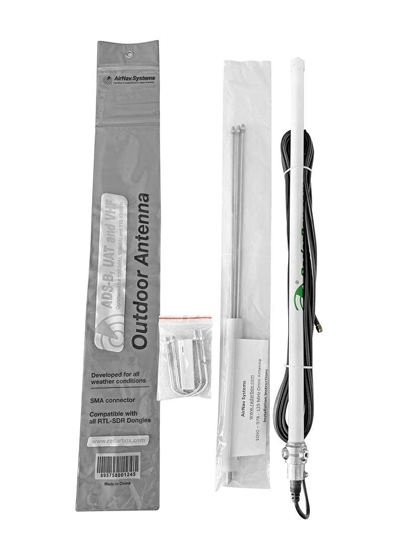 RadarBox AirNav RadarBox ADS-B 1090 MHz, UAT 978 MHz and VHF Airband Outdoor Antenna with SMA Connector