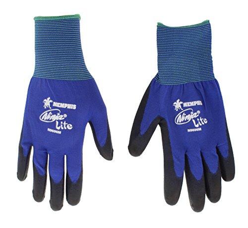 MCR Safety Memphis N9696 Blue Ninja Lite Gloves, 18 Gauge, Size Medium, (12 Pair)