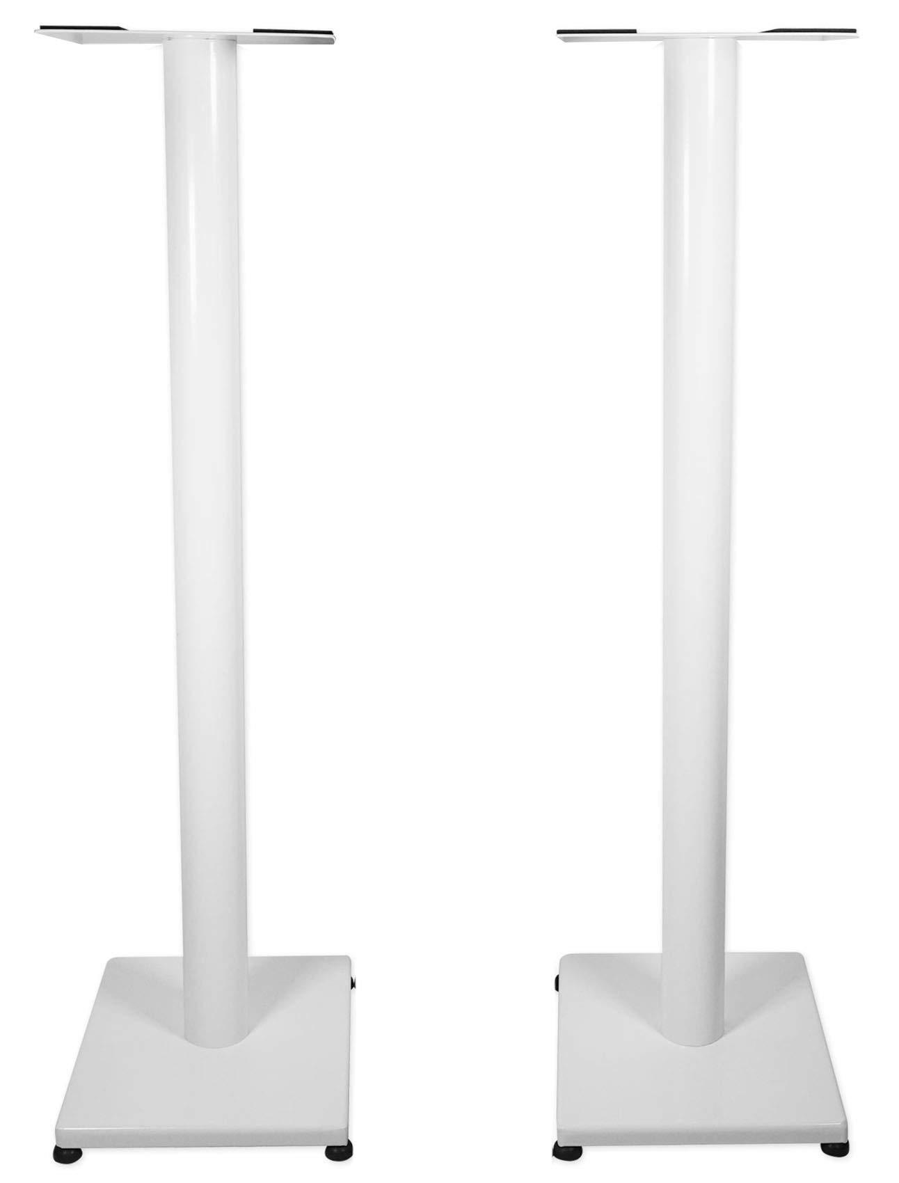 Rockville Rockville Pair RockShelf 54W White 5.25" Home Bookshelf Speakers w/37 Stands