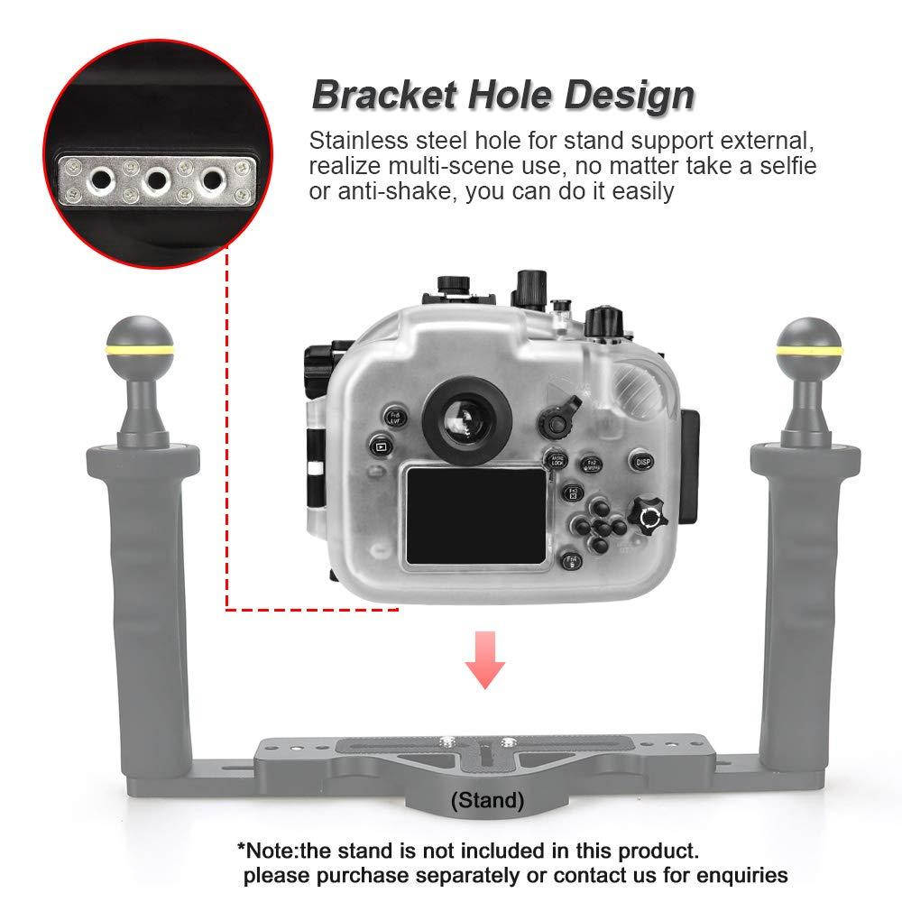 Sea frogs Sea frogs Underwater Camera Housing Compatible with Panasonic GH5 12-60mm IPX8 40m/130ft Maximum Diving Depth Waterproof Camera Case for Diving, Surfing, Rowing