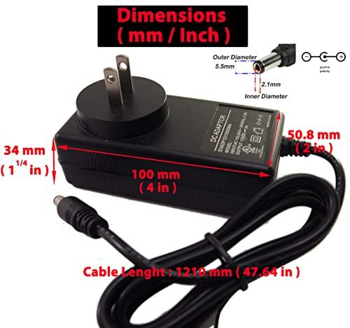 Evertech Evertech 4 Pcs. 12V DC 3A (3000mA) Multipurpose Adapter Power Supply UL Certified