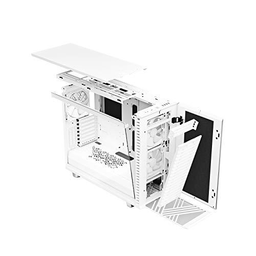Fractal Design Fractal Design Define 7 White Brushed Aluminum/Steel E-ATX Silent Modular Tempered Glass Window Mid Tower Computer Case