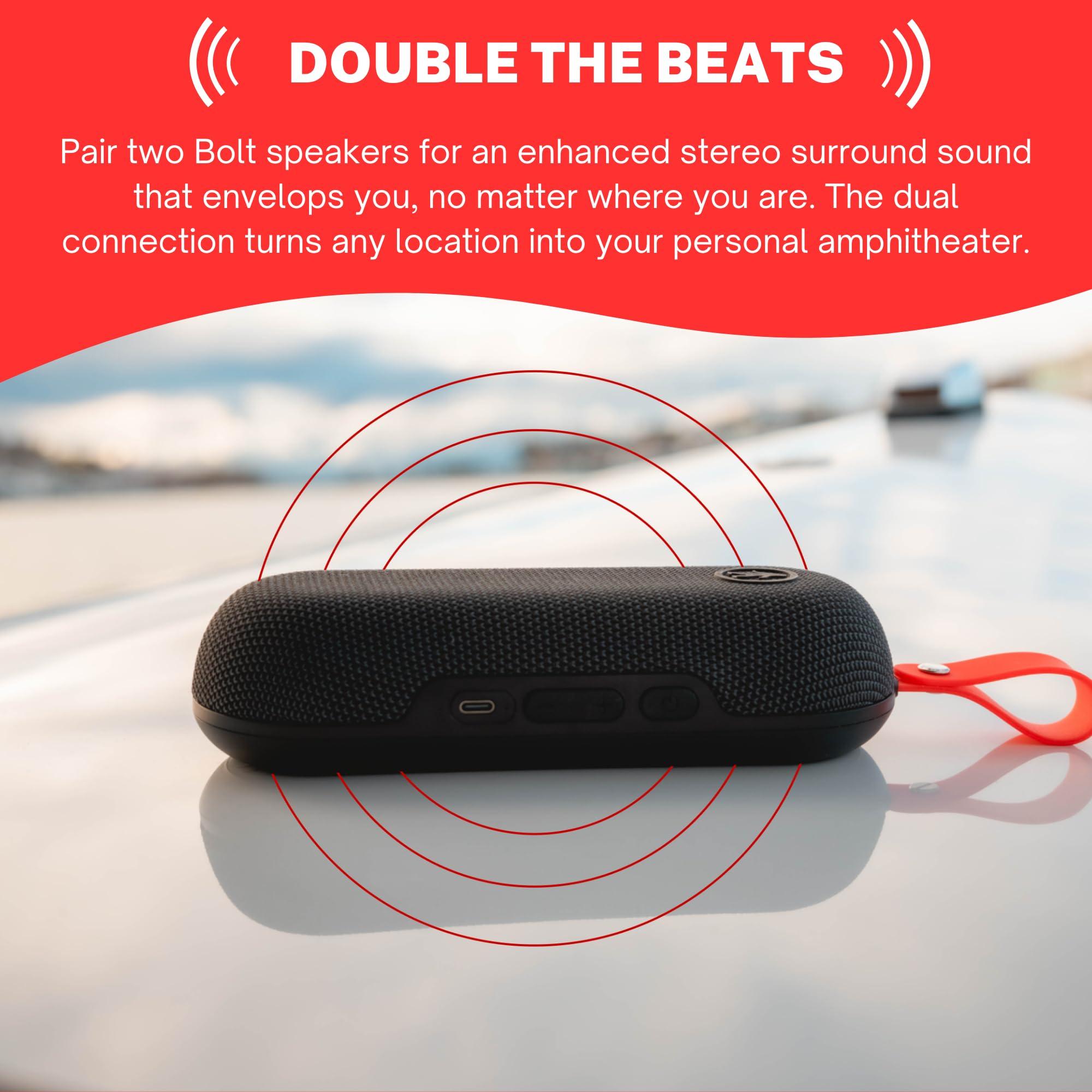 Outdoor Tech Outdoor Tech - Bolt Wireless Bluetooth Speaker Portable Wireless Speaker with Magnetic Grip and IPX6 Waterproof Protection