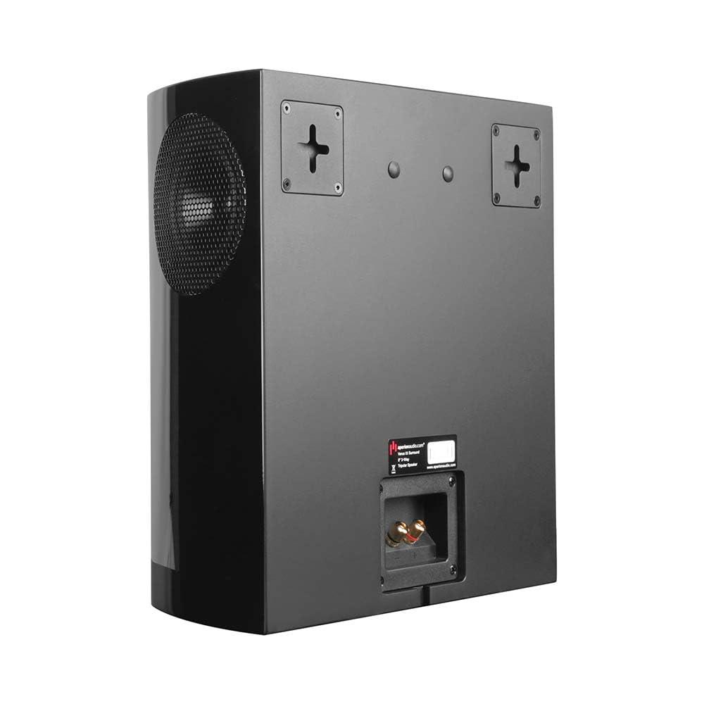 Aperion Audio Aperion Audio Verus III V8S 3-Way 8" Tripolar Surround Sound Speaker Pair for Home Theater System (Gloss Black)