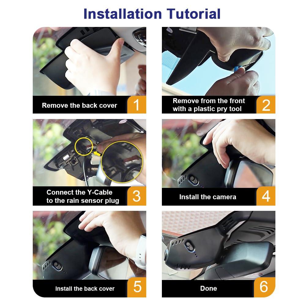 FITCAMX Fitcamx 4K Dash Cam Suitable for BMW X5 X5 M Hybrid & X6 X6 M 2024 2025 2026 (G05/G06), OEM Factory Style, UHD 2160P Video, Built-in WiFi & APP, Loop Recording, G-Sensor, Easy to Install, 64GB Card