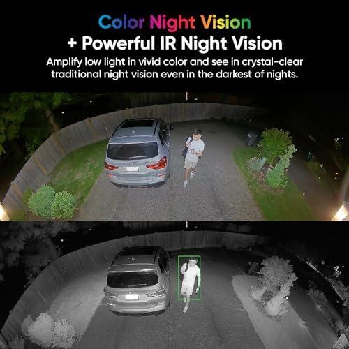 WYZE WYZE Floodlight Camera Pro, PCMag Editors' Choice 3000-Lumen LEDs, 2.5K HD Outdoor Security Camera, 180 Wide View, Motion Detection, Color Night Vision, Works with Alexa & Google, Free Expert Setup