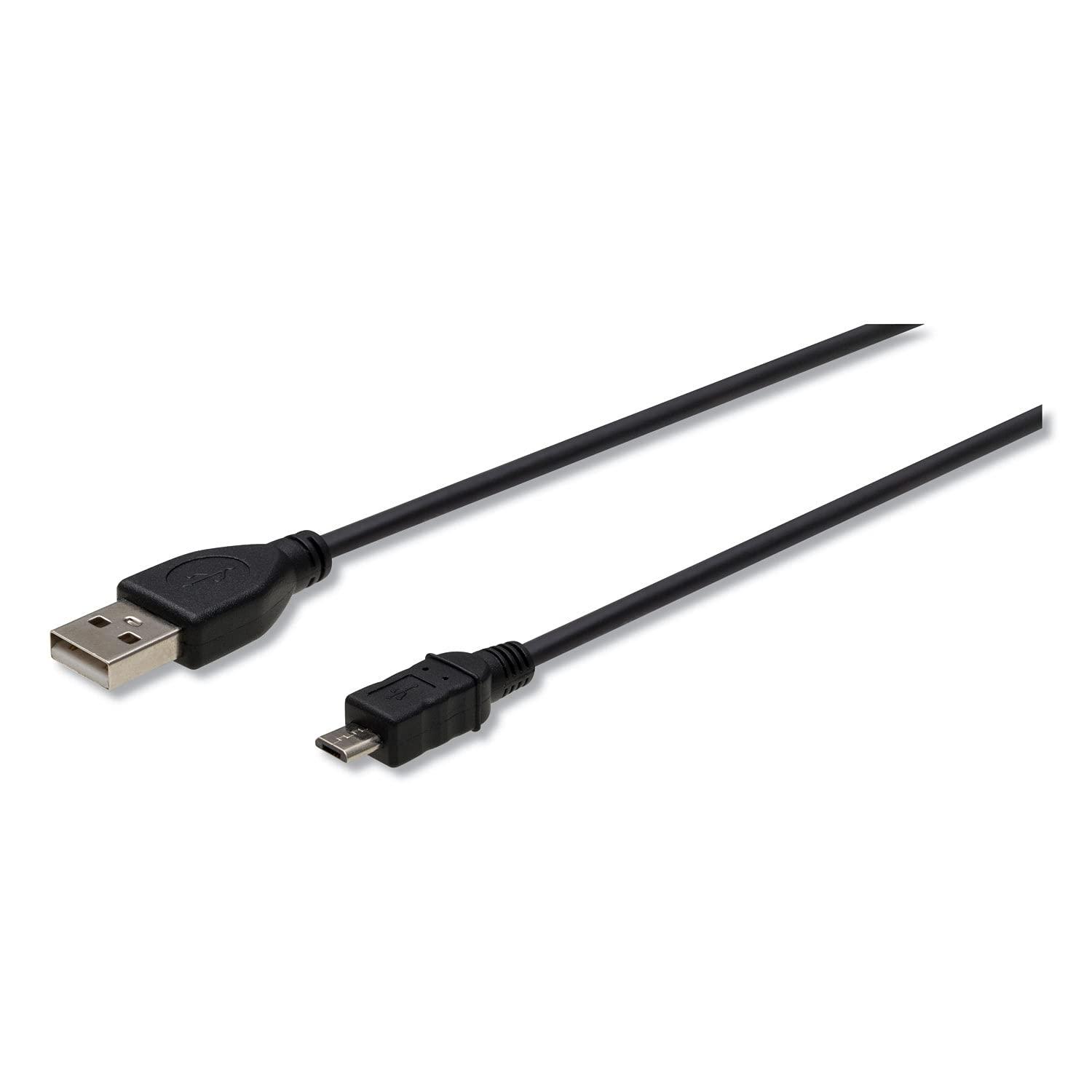 Innovera Innovera 30013 USB to Micro USB Cable, 10 ft, Black