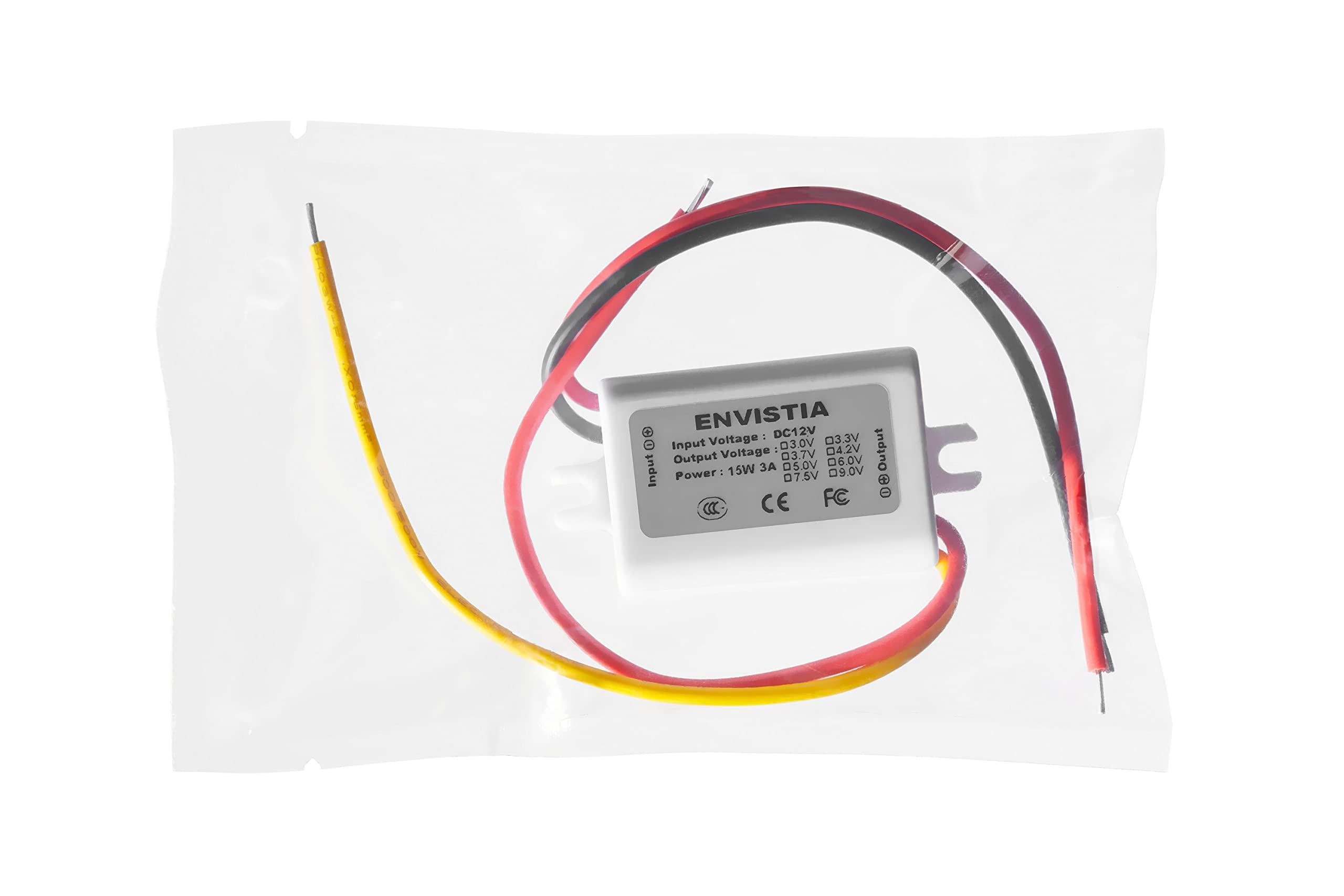 Envistia 12V to 3V 3A Step-Down Waterproof Miniature DC-DC Converter Power Supply Module