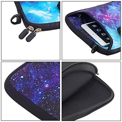 RICHEN RICHEN 17 inch Laptop Shoulder Bag Carrying Case Computer PC Cover Pouch with Handle Fits 15.6/16/17/17.3/17.4 inch Laptop Notebook (16-17.3 inch, Galaxy)