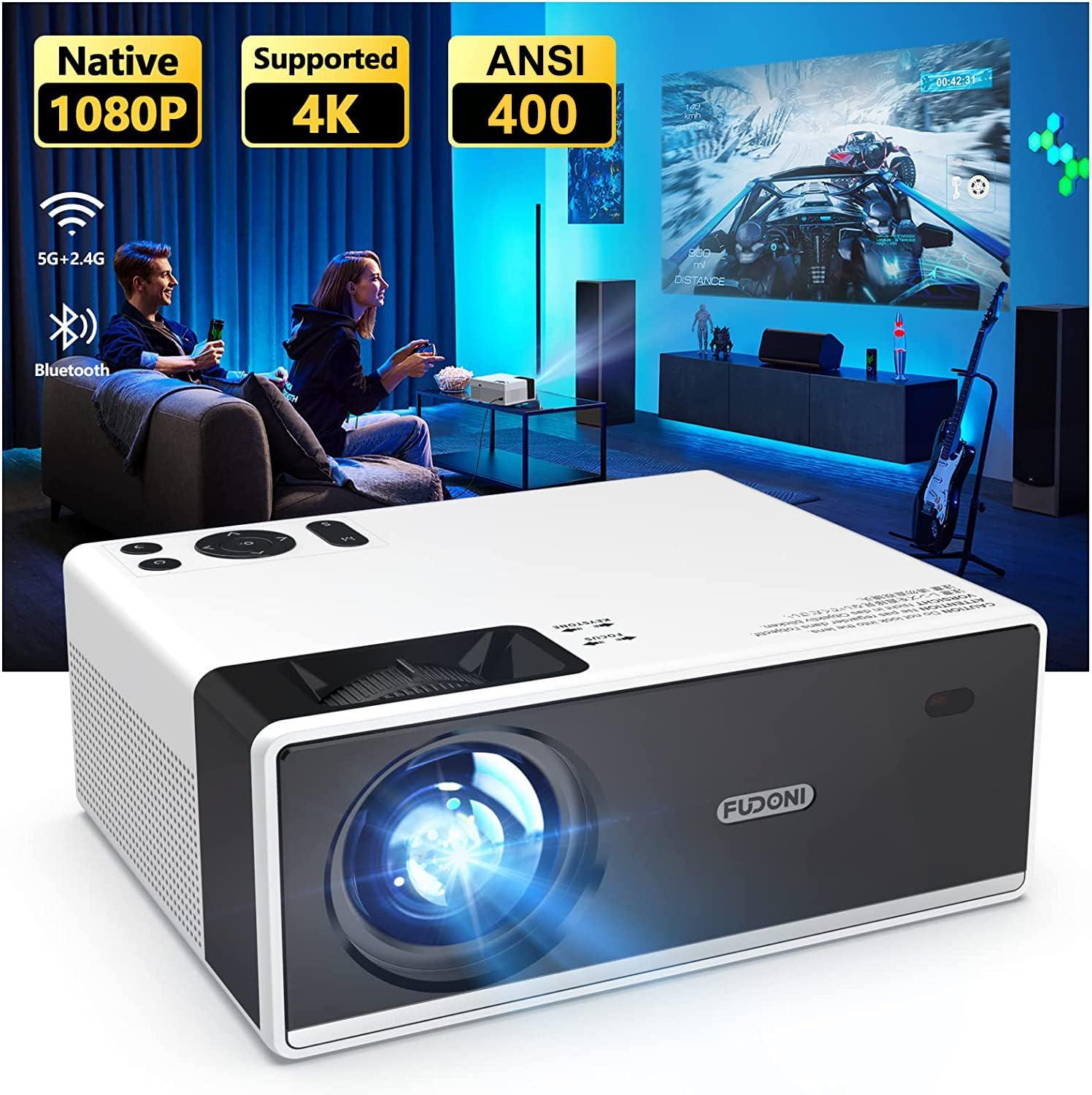 FUDONI FUDONI P3 Projector Bundle FUDONI Projector Screen 100 inch