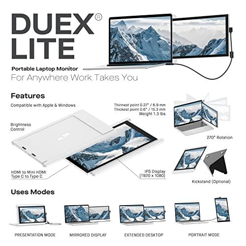 Duex Mobile Pixels DUEX Lite 12.5" 16:9 Full HD Portable Laptop LCD Monitor, Cool White