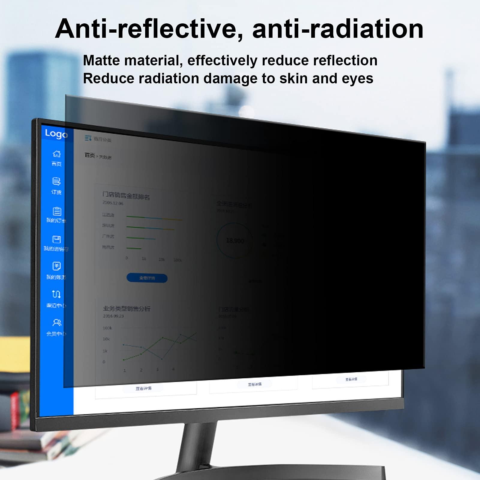 BU TV Screen Protectors 24 Inch Computer Privacy Screen Filter, Anti-Glare Screen Protector Film Compatible 24" Widescreen Computer Monitor,24" (16:9)