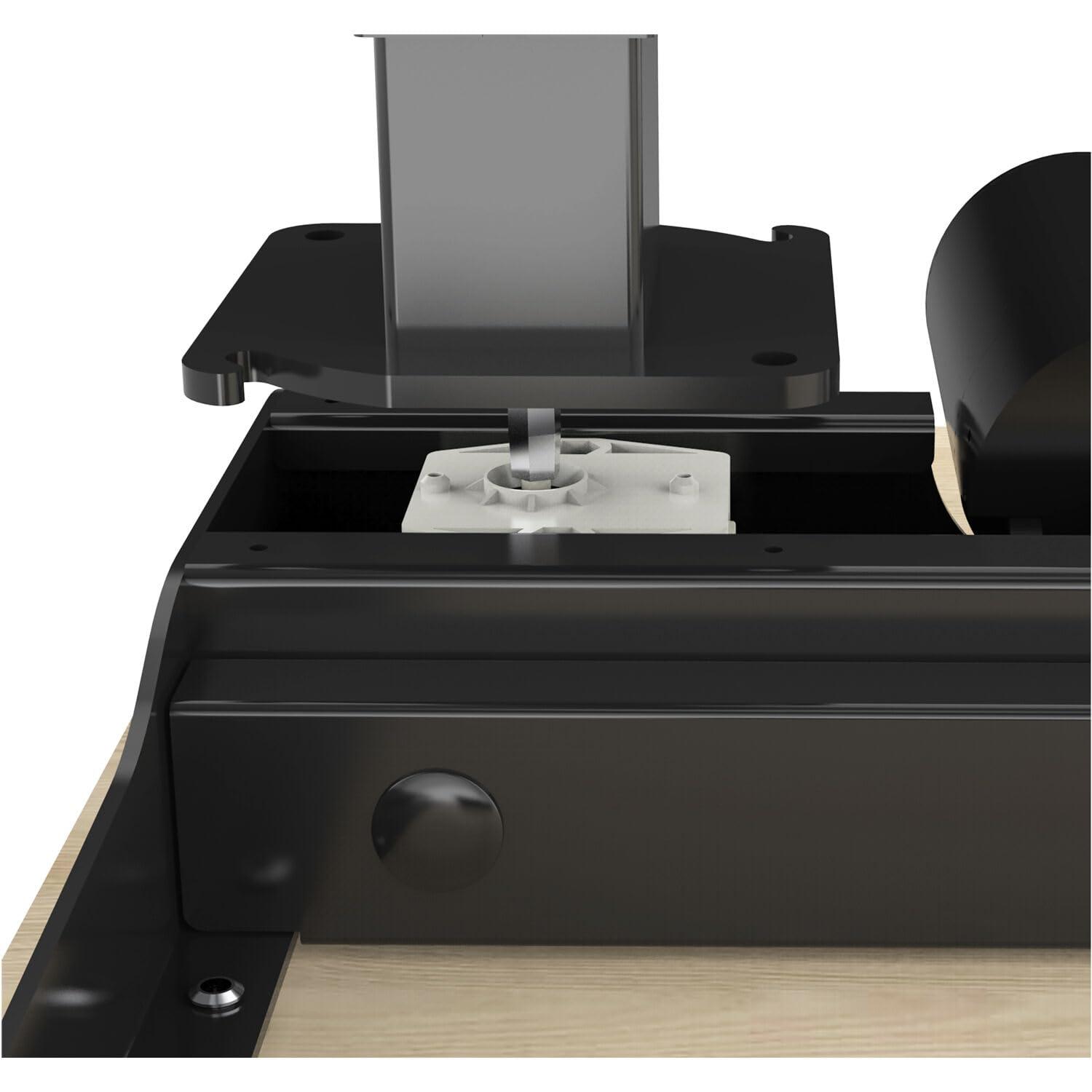 Hanover Hanover 47x24-Inch Easy Assembly Sit Stand Desk, Ergonomic Electric Height Adjustable Standing Desk with Programmable Memory for Home, Office, or School, Modern and Sleek Stand Up Desk, Natural/Black