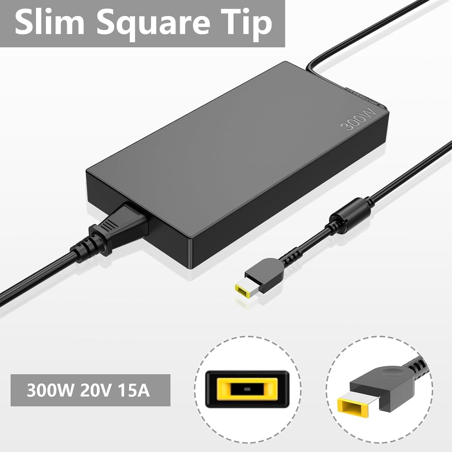 Speott 300W AC Charger Compatible with Lenovo Legion R9000P R9000K Y9000K Y9000X Laptop Charger Legion 5 pro 7i 5i 15 16 17 20V 15A adl300sdc3a Laptop Adapter Power Supply Cord
