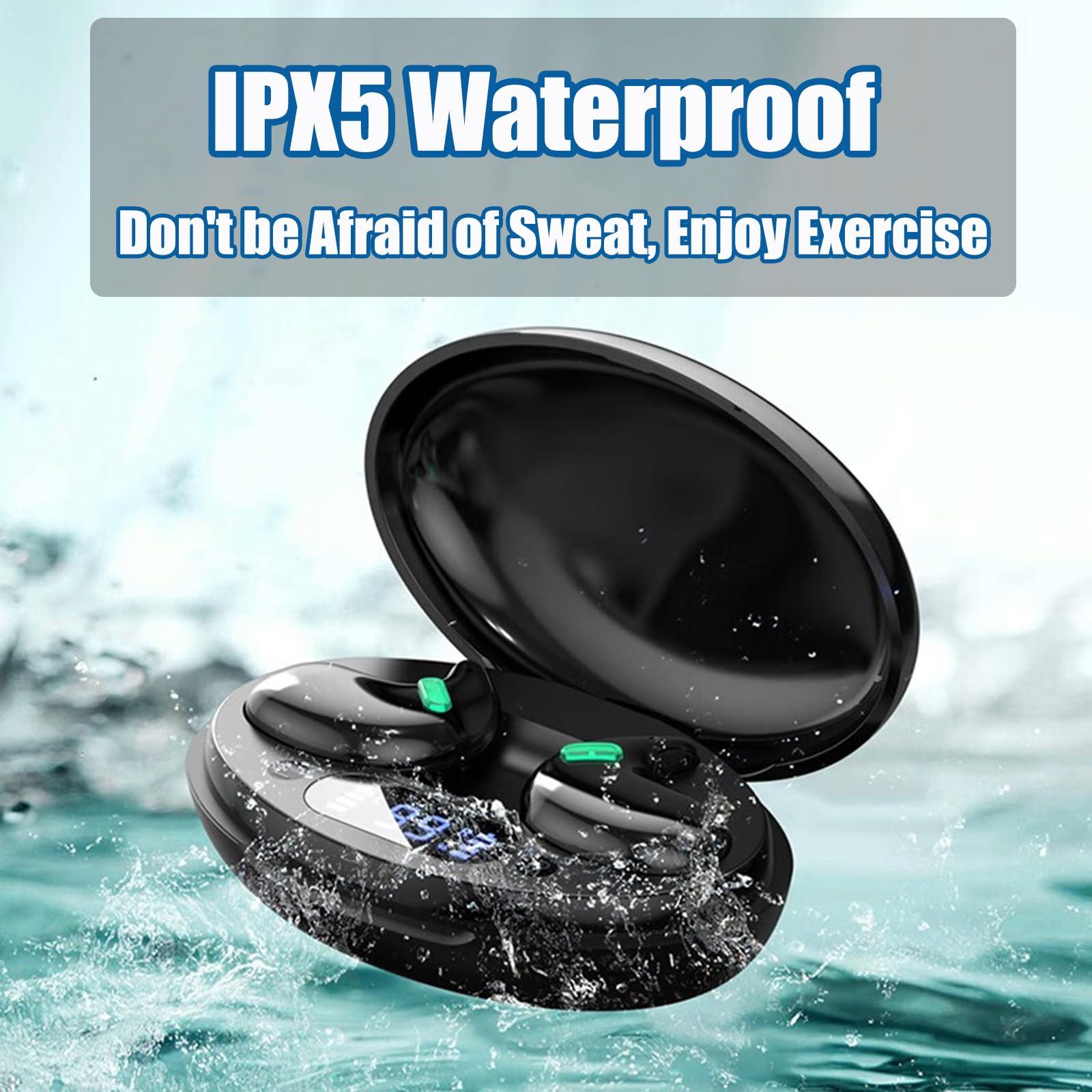 MOSSANTFUL Sleep Earbuds Headphones for Sleeping Suitable for Games Sports Work Bluetooth 5.2 with Charging Box,Sleeping Headphones for Side Sleepers,invisible earbuds,Discreet Bluetooth Earpiece for Work