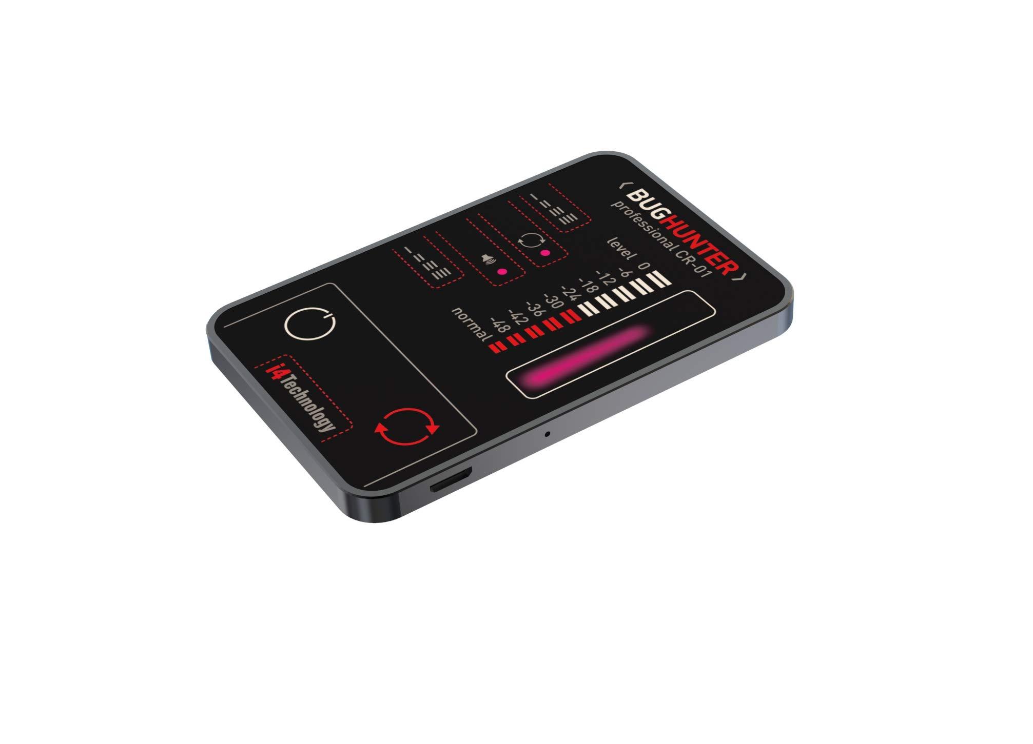 i4 Technology Anti-spy Bug Detector | Pocket RF Signal Detector | High Sensitive Spy Bug Sweeper | Search for GPS Tracker, Mobile Phones, Wi-Fi, 3G, 4G, GSM, Wireless Camera | i4Technology CR-01