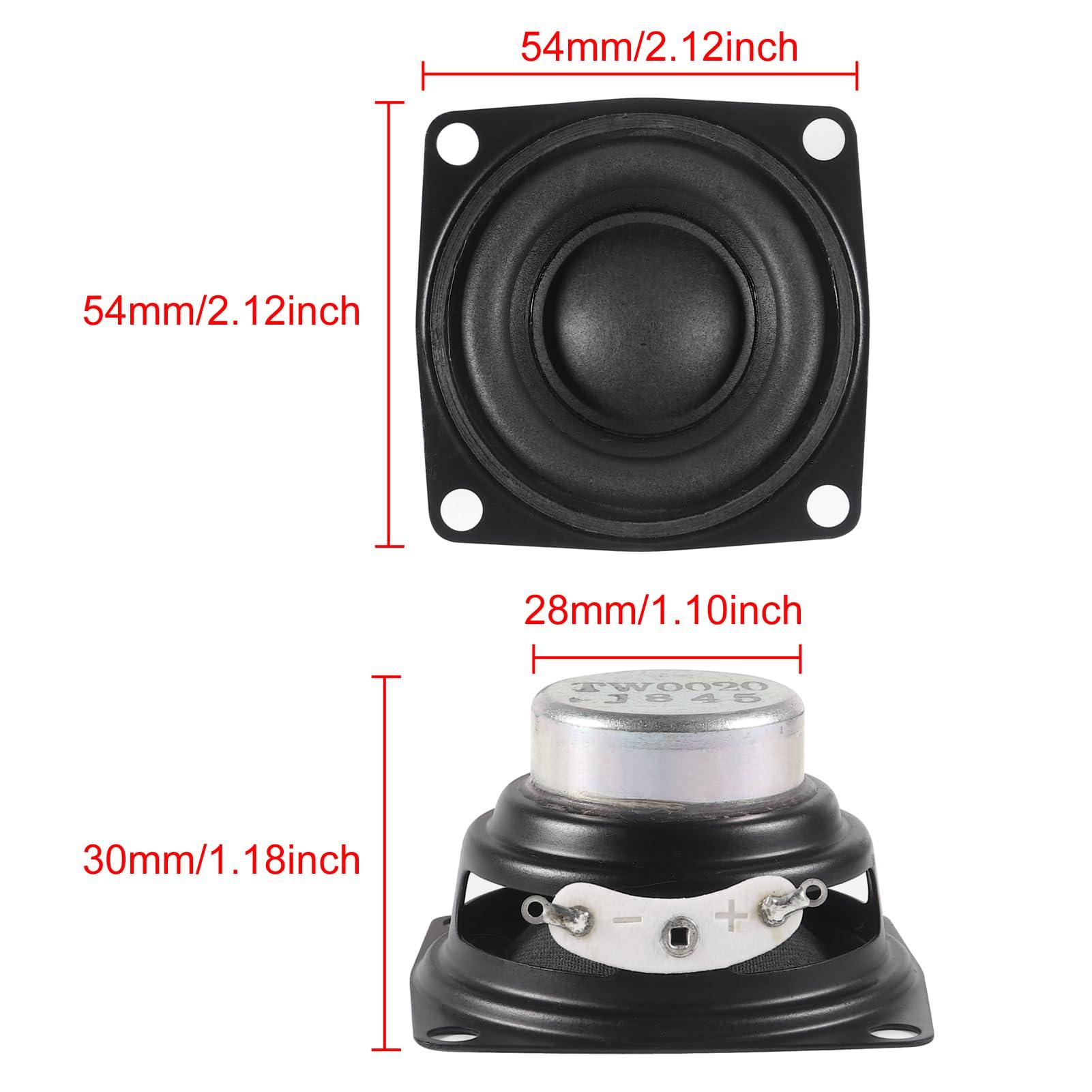 DWEII DWEII 2Pcs 2" 2inch 4Ohm 10W Full Range Audio Speaker Stereo Woofer Loudspeaker for Arduino 2inch 4Ohm 10W Full Range Audio Speaker Stereo Woofer Loudspeaker
