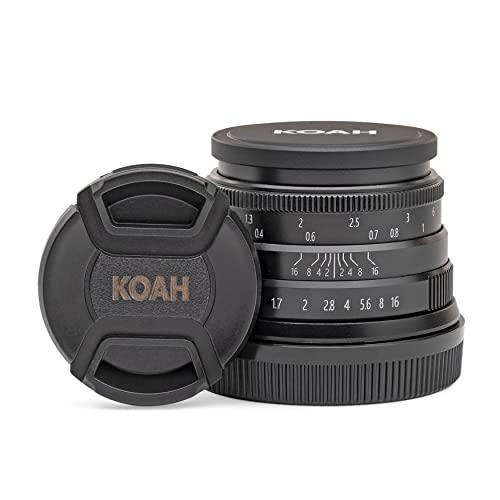 Koah Koah Artisans Series 35mm f/1.7 Large Aperture Manual Focus Lens for Sony E (Black)