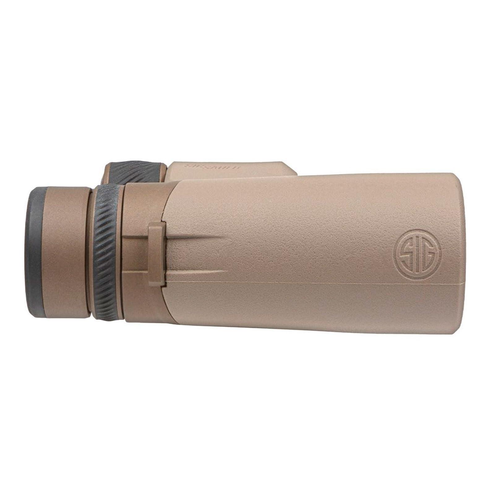 Sig Sauer SIG SAUER ZULU8 HDX 10x42mm Waterproof Fogproof Durable Bright Clear Precise Ergonomic Closed Bridge FDE Hunting Binoculars with Anti-Reflective Lenses - Molded EVA Carrying Case Included
