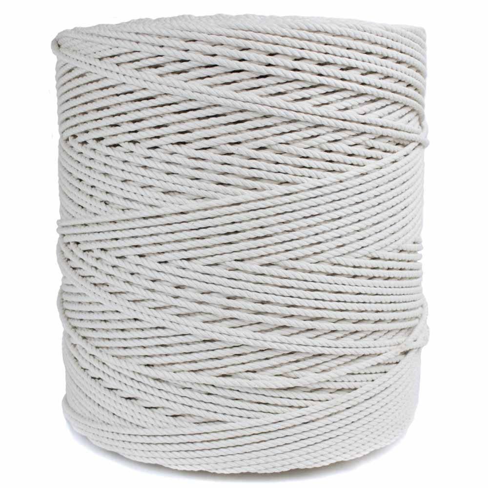 GOLBERG G GOLBERG Twisted 100% Natural Cotton Rope - White Cotton Rope - (5/32 Inch x 10 Feet)