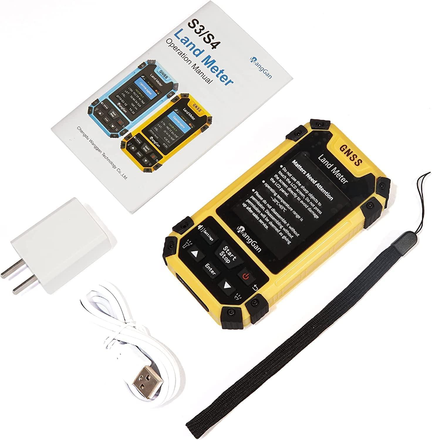 DirectNine Basics DirectNine Basics Land Surveying Equipment, Handheld GPS Land Meter, Professional GNSS Receiver Surveryor Tool with Color Screen for Slope Distance/Area Measurement