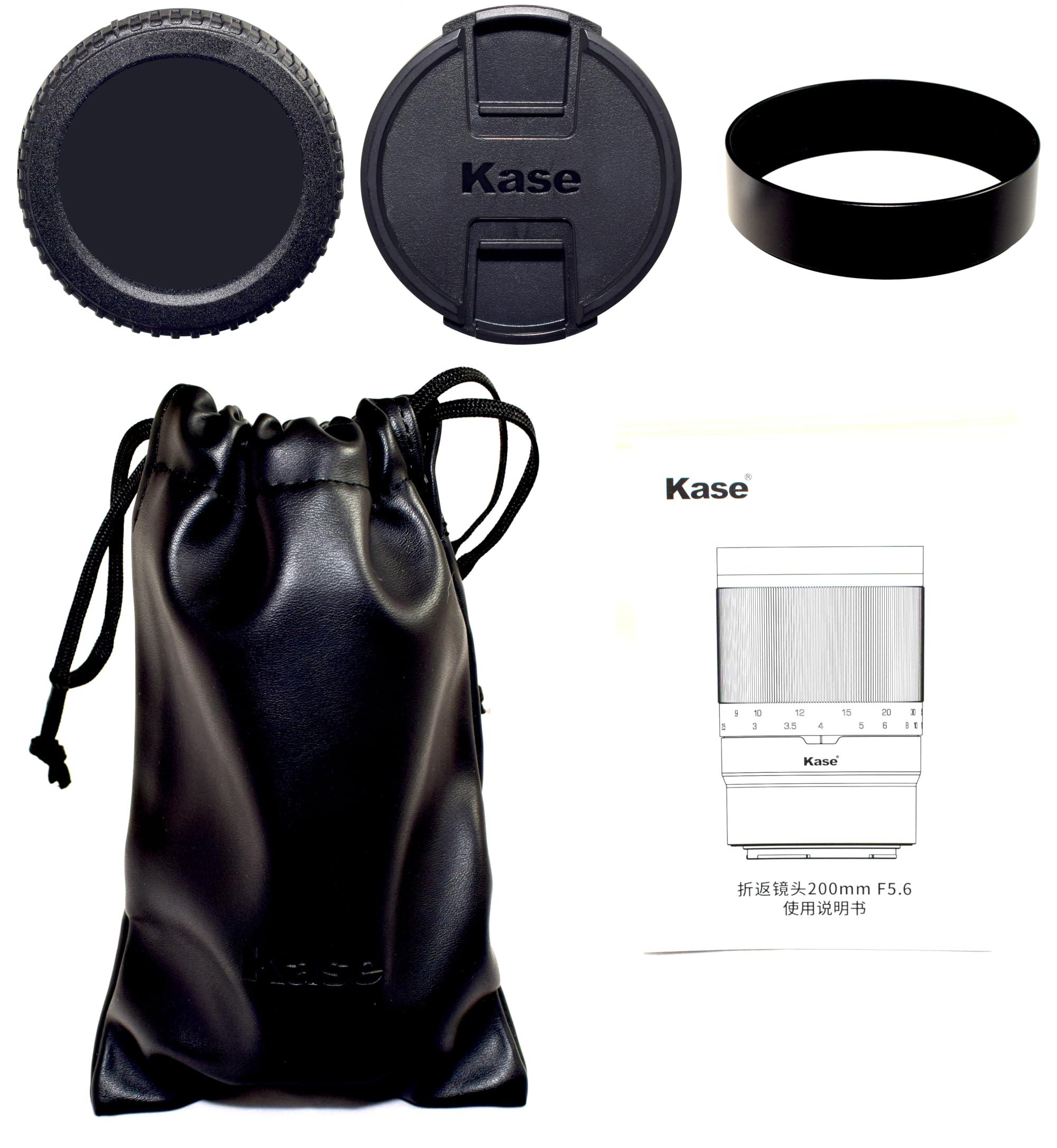 Kase Kase 200mm F5.6 MC Reflex Mirror Aluminum Portrait Lens Compatible with Canon EF Mount