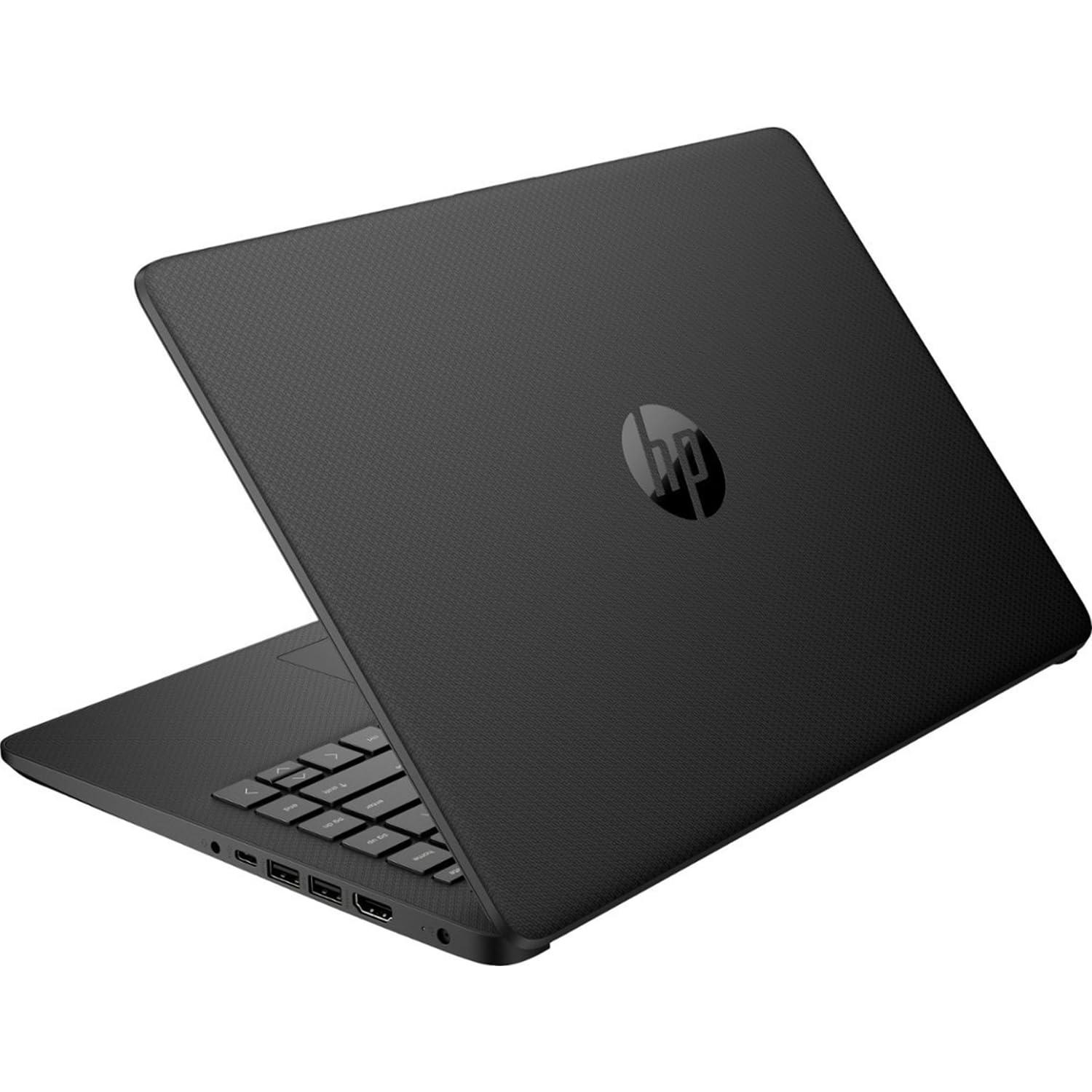 HP HP Portable Laptop, Student and Business, 14" HD Display, Intel Quad-Core N4120, 8GB DDR4 RAM, 64GB eMMC, 1 Year Office 365, Webcam, SD Card Reader, HDMI, Wi-Fi, Windows 11 Home, Black, KKE Mousepad