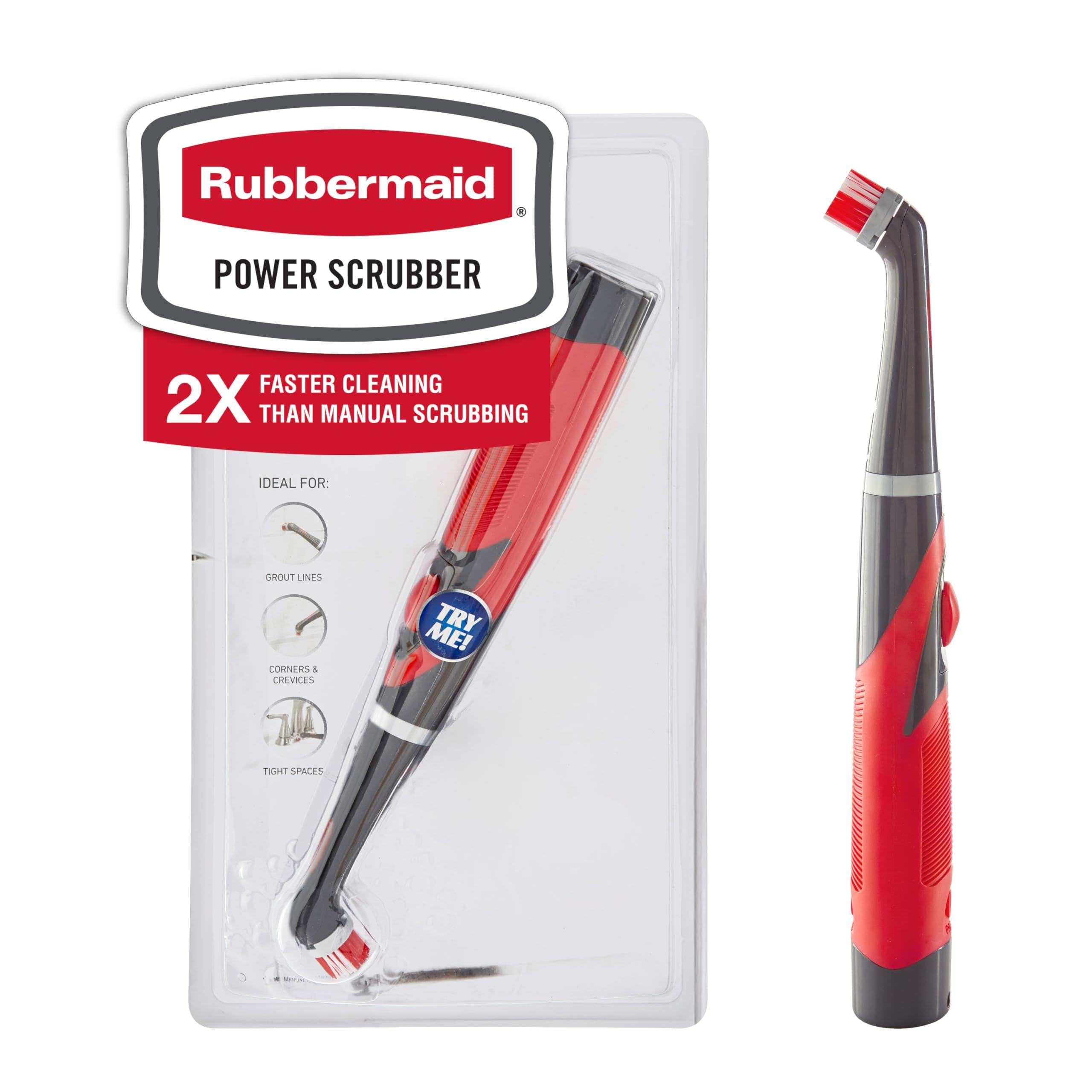 Rubbermaid Rubbermaid Reveal Power Scrubber with Multi-Purpose Head, Cordless Electric Battery Powered Scrub Brush, Water Resistant, for Home/Kitchen/Bathroom/Grout/Tile/Shower/Tub