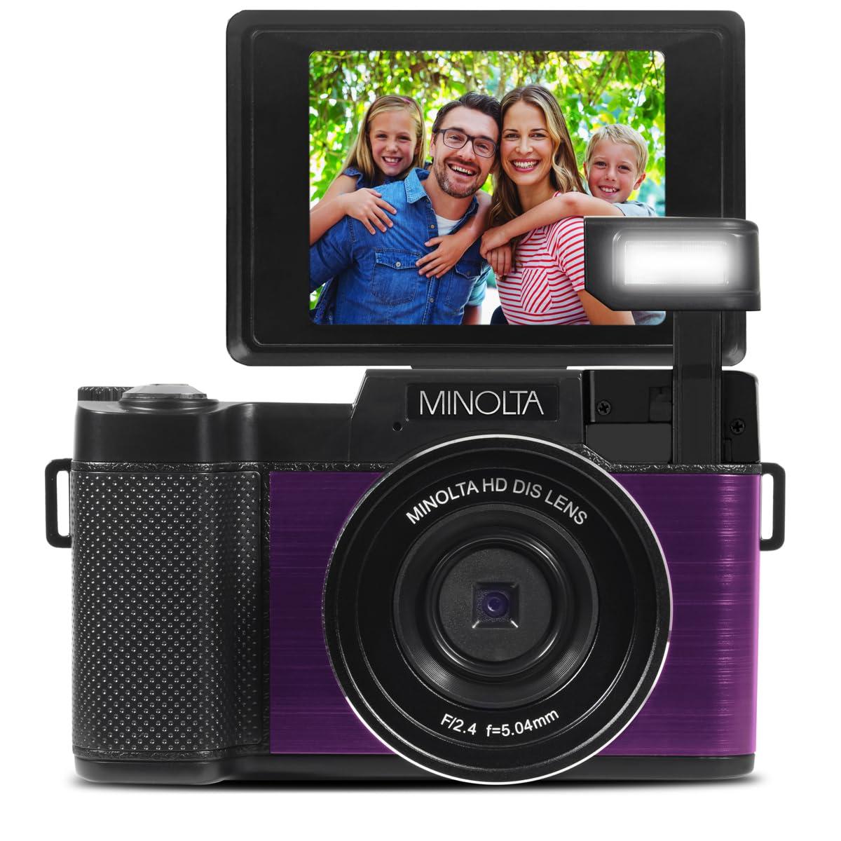 Minolta Minolta MND30 30 MP / 2.7K Ultra HD Digital Camera (Purple)