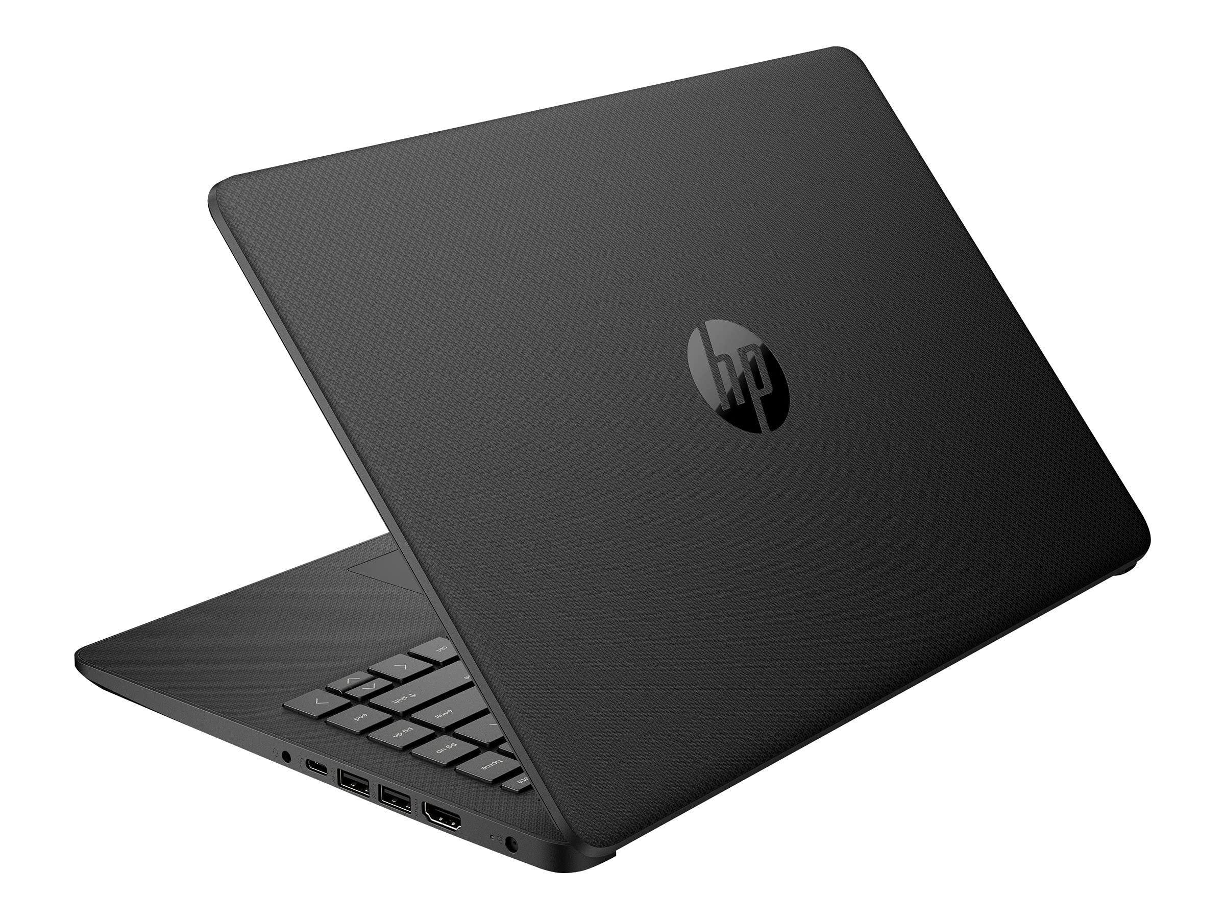 HP HP 14" Thin Light Touchscreen Laptop, Intel Dual-Core N4020, 8GB DDR4 RAM, 128GB Storage(64GB eMMC+64GB Micro SD), Webcam, 1-Year Office, Win 10 Bundle with GalliumPi Mousepad (Black)