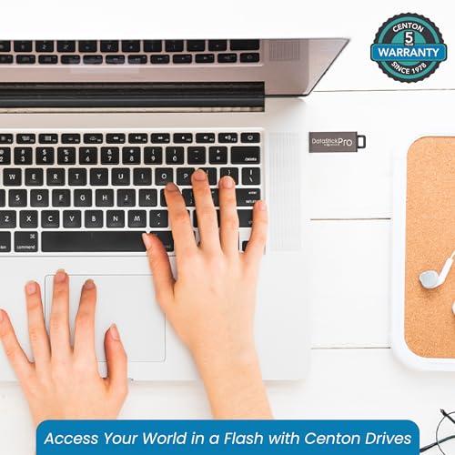 Centon Centon Electronics DataStick Pro USB 2.0 Flash Drive, 2 GB, 10 USB Flash Drives, 10 Bulk Pack, Grey