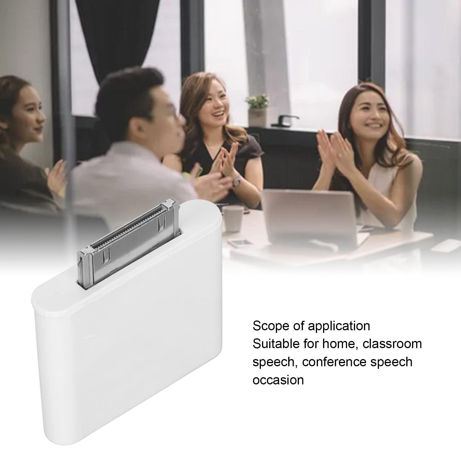 VBESTLIFE VBESTLIFE 30 Pin Bluetooth Adapter Receiver, Bluetooth Transmitter Plug and Play & Automatic Compatible with iOS Pod and Other 30 Pin Dock Speakers (White)