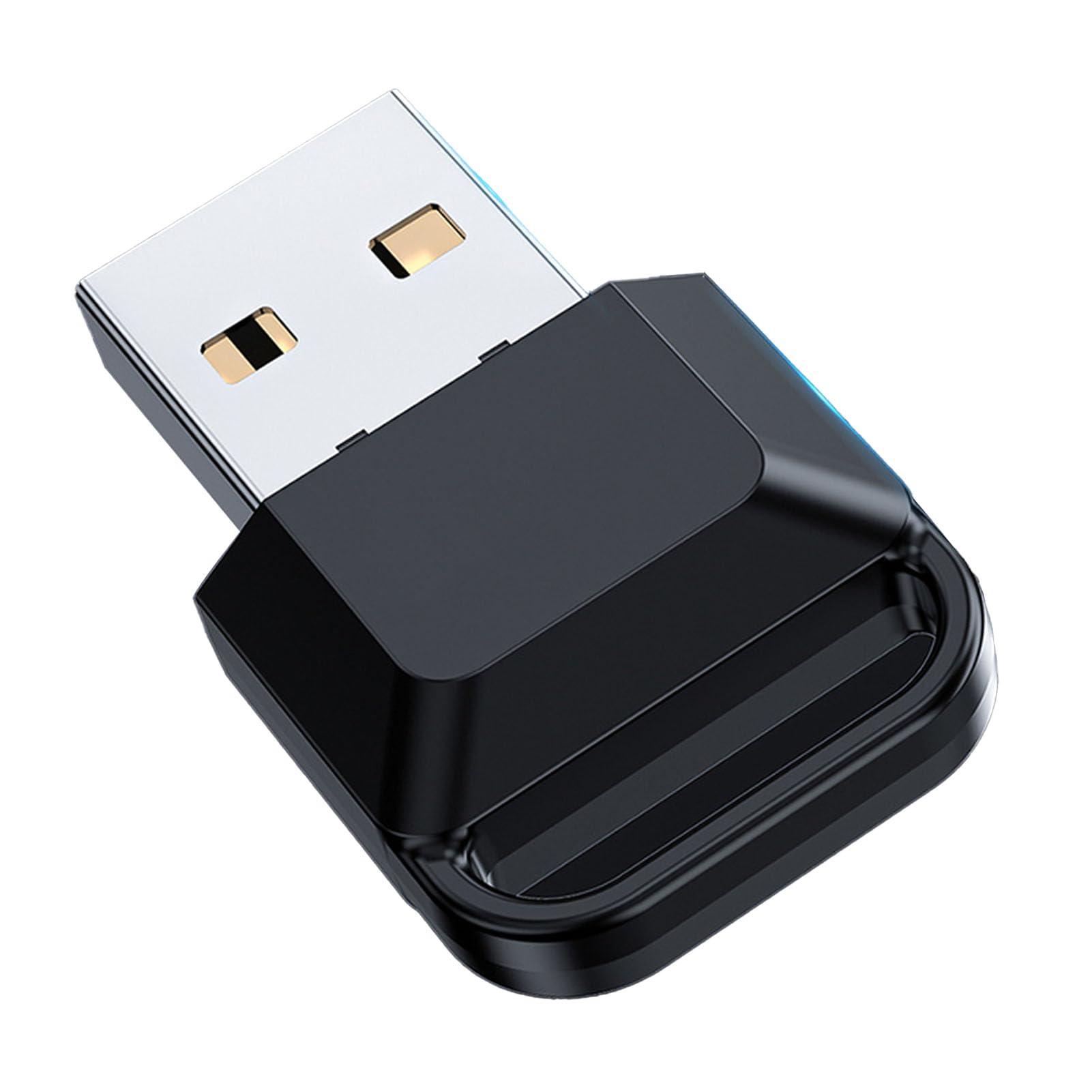 Yunir Bluetooth 5.0 USB Adapter for PC,40Mbps Transmitter Replacement Micro USB for Headphone Speaker Mouse Keyboard Connection,Plug and Play