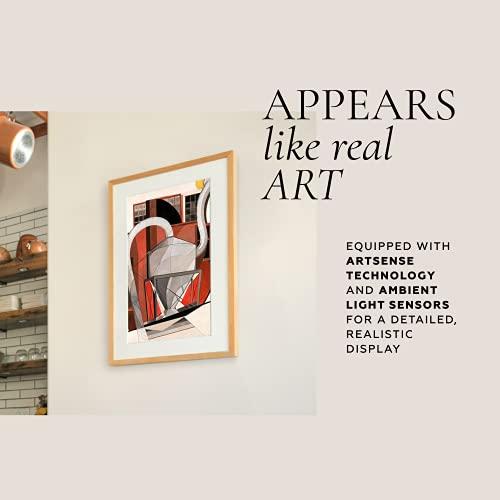 CANVIART Canvia Smart Digital Canvas Display and Frame - for Fine Painting, Wall Art, NFTs, Personal Photos & Videos - Advanced HD Display, NFT Compatibility, Video Playback, Google Photos, 16GB Storage