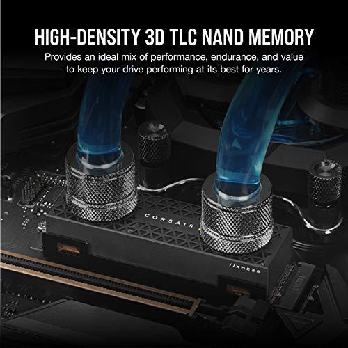 Corsair Corsair MP600 PRO Hydro X Edition 2TB M.2 NVMe PCIe x4 Gen4 SSD (Up to 7,000MB/sec Sequential Read & 6,550MB/sec Sequential Write Speeds, High-Speed Interface, Hydro X Series XM2 Water Block) Black