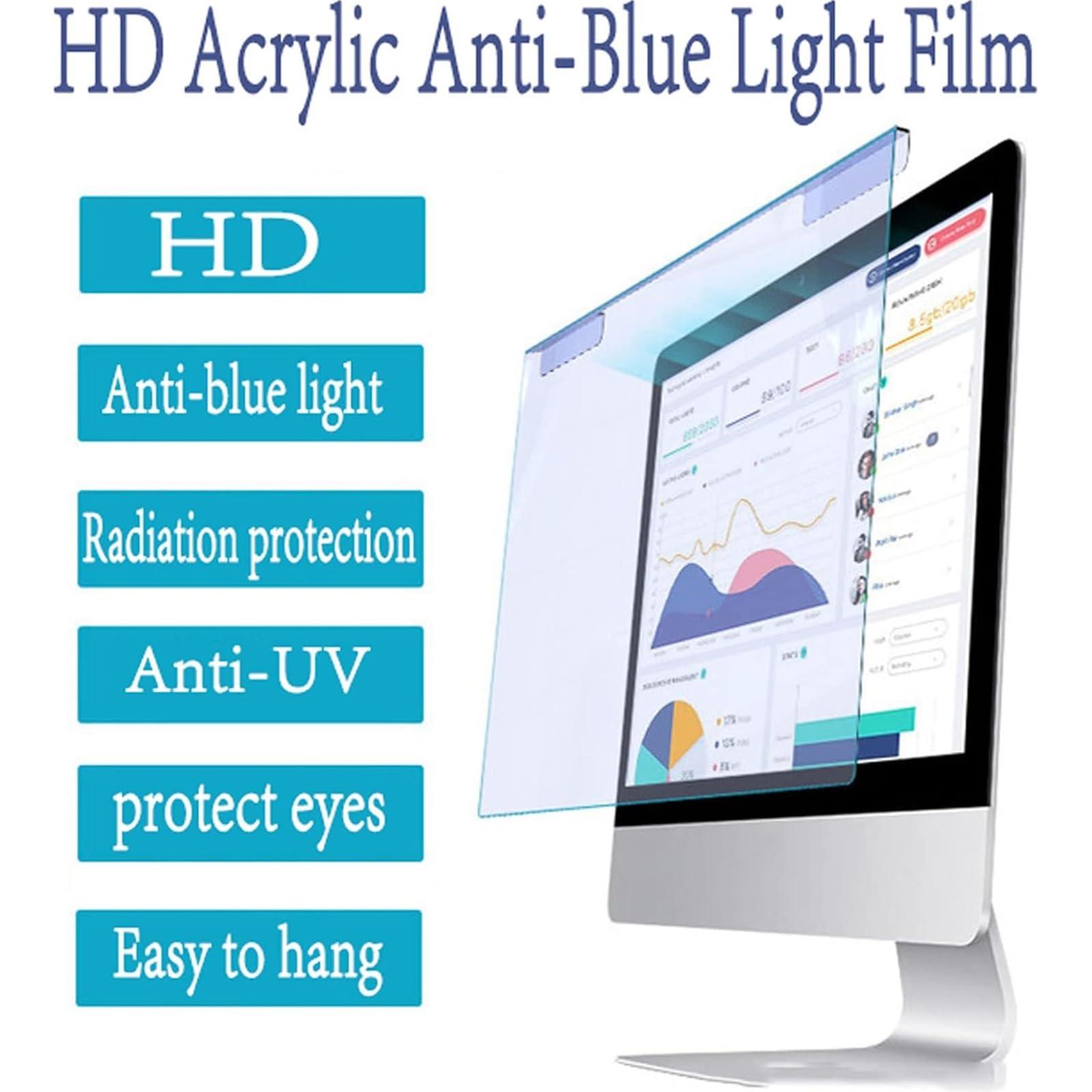 SINBAISHUNYYT SINBAISHUNYYT 23-24 inch Blue Light Screen Protector for Computer Screen Blue Light Blocker, Blue Light Computer Screen Cover for 23, 23.6, 23.8, 24 inch Diagonal Widescreen Monitor Frame