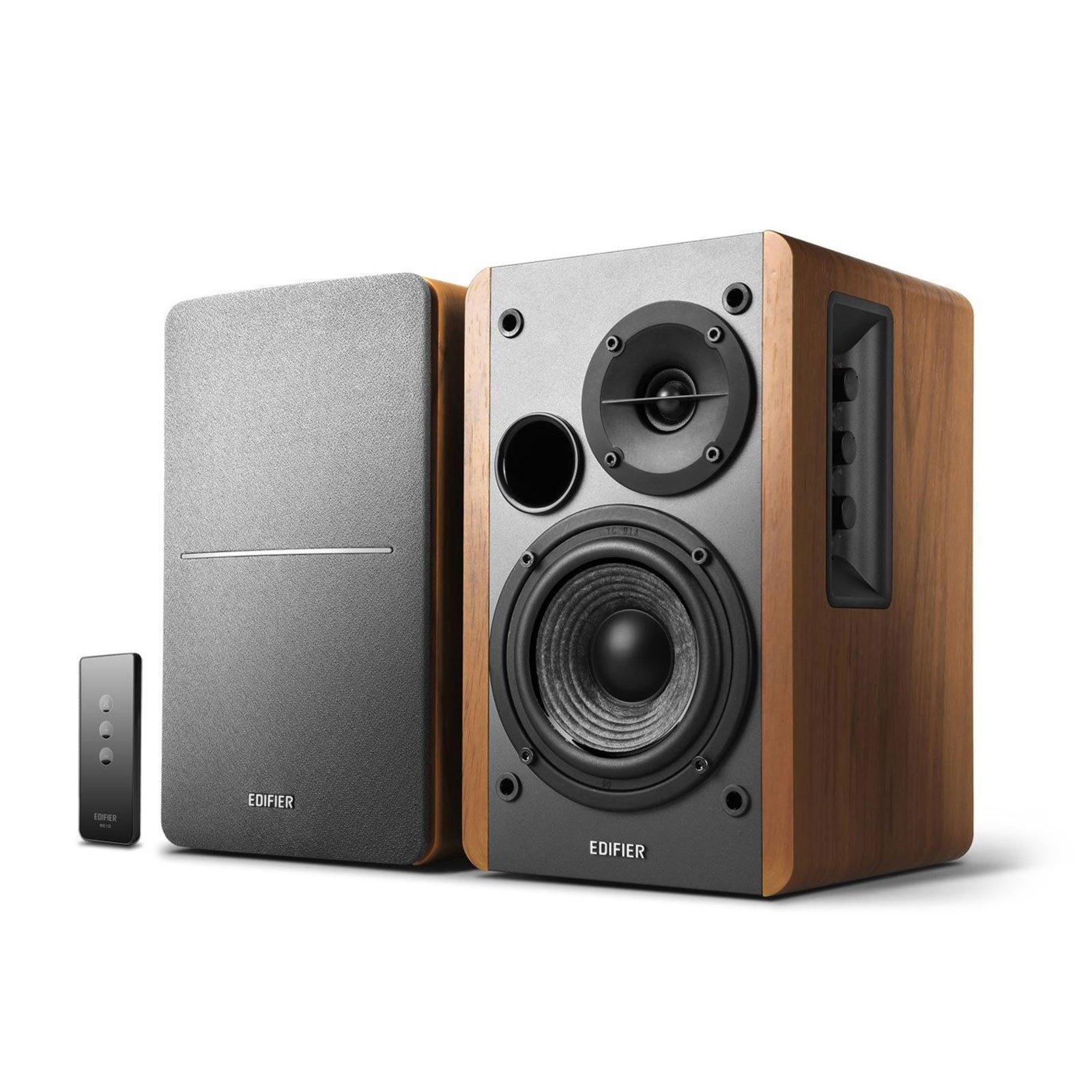 Edifier Edifier R1280T Powered Bookshelf Speakers - 2.0 Active Near Field Studio Monitor Speaker - Wooden Enclosure - 42 Watts RMS Power