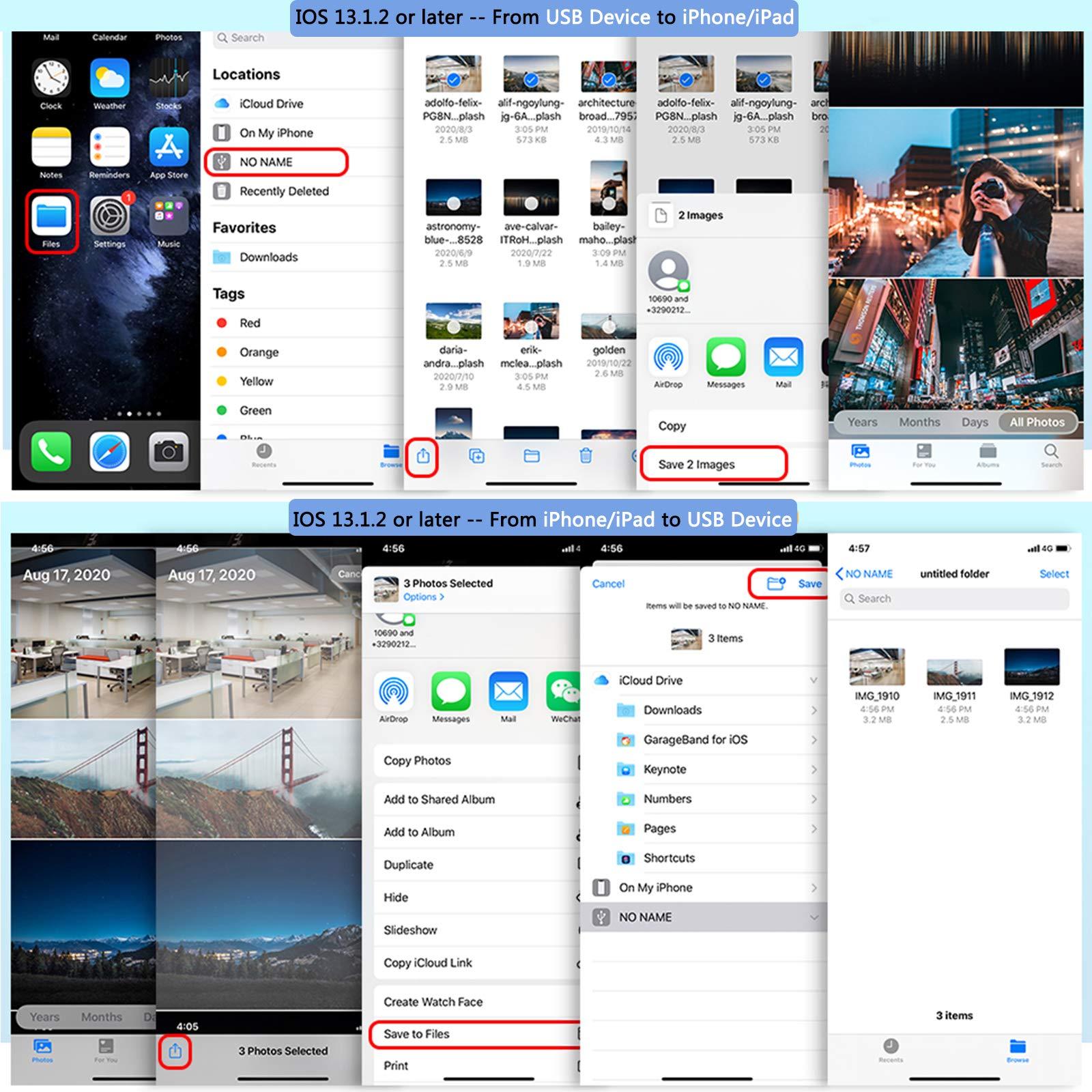 rosyclo rosyclo Lightning Hub iPad Adapter, 6-in-1 Lightning to HDMI Digital AV Converter, TF & SD Card Reader, USB Camera Adapter, Power Delivery Compatible with iPhone, iPad and More USB Devices