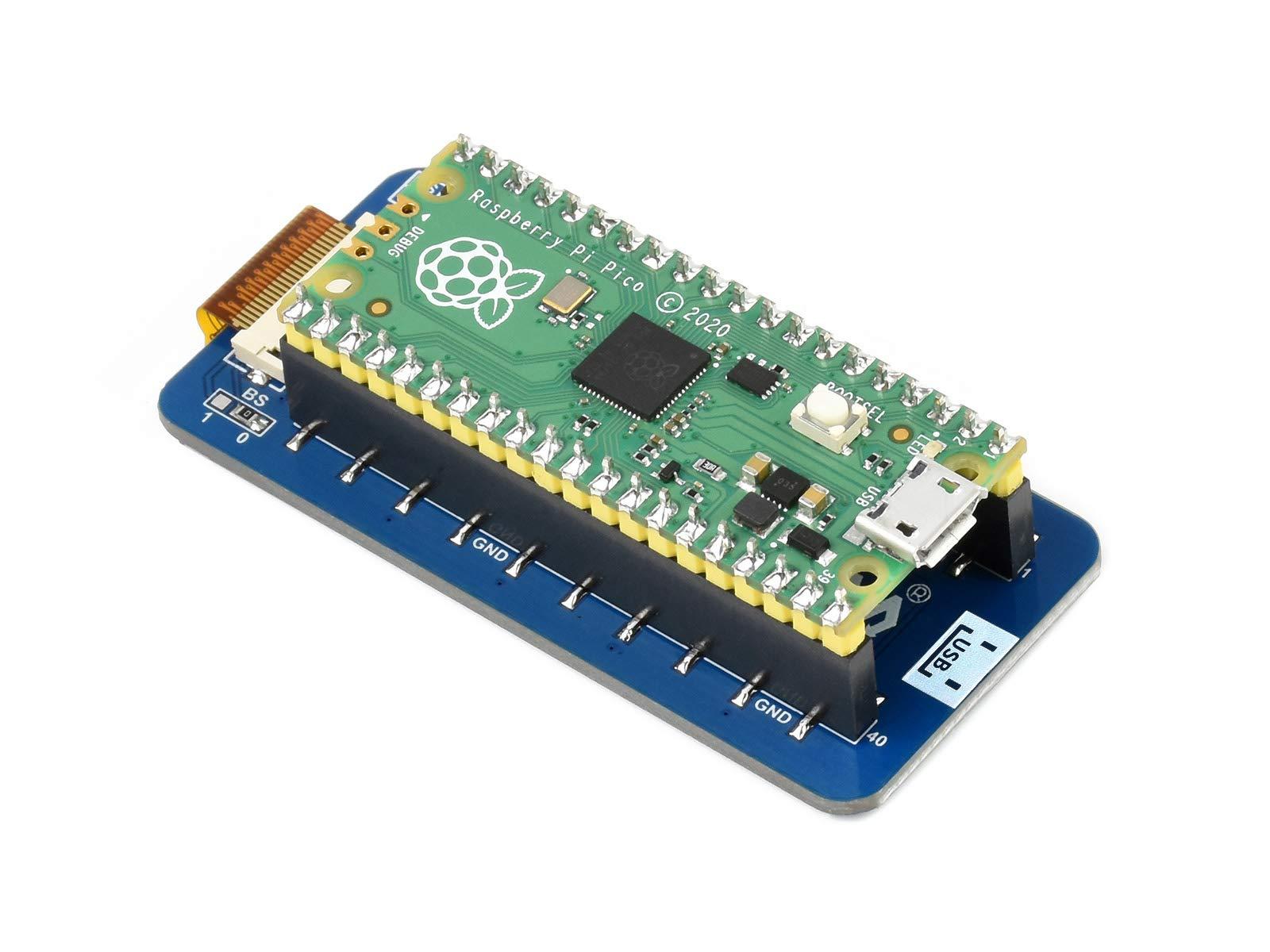 waveshare waveshare 2.13inch E-Paper Display Module for Raspberry Pi Pico, 250x122 Pixe E-Ink Screen, Black White Two-Color SPI Interface Paper-Like Effect, Support Partial Refresh