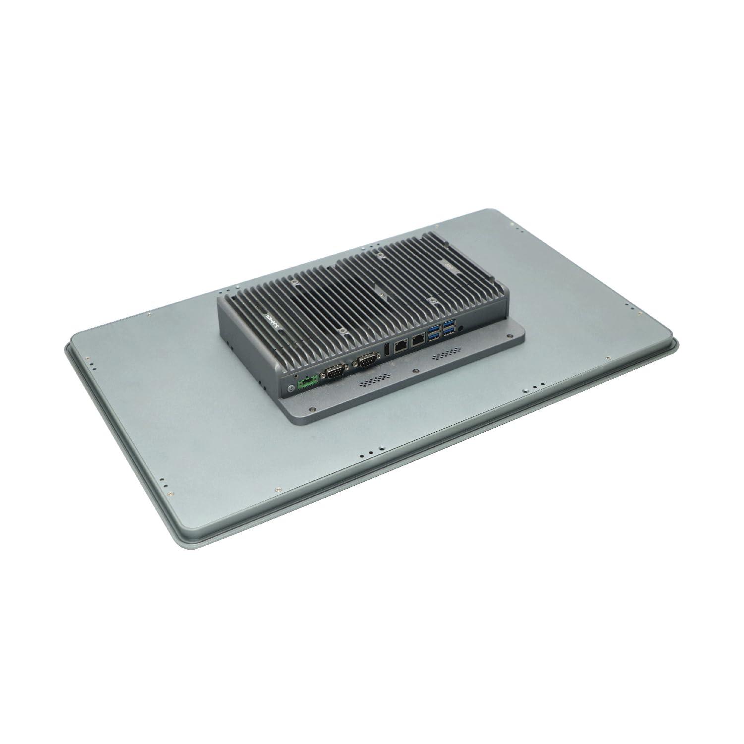 HUNSN HUNSN 21.5 Inch TFT LED Industrial IP65 Front Panel PC, Resistance Touch Screen, I3 10110U, Windows 11 or Linux Ubuntu, PX05, TPM2.0, 9-36V 2Pin Phoenix, 2 x COM, HDMI, 2 x LAN, 32G RAM, 256G SSD