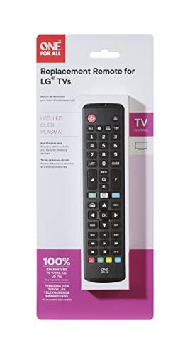 One For All One For All Universal Replacement Learning Remote Control, Compatible Only with All LG Televisions, LCD, LED, OLED, Plasma, URC4811