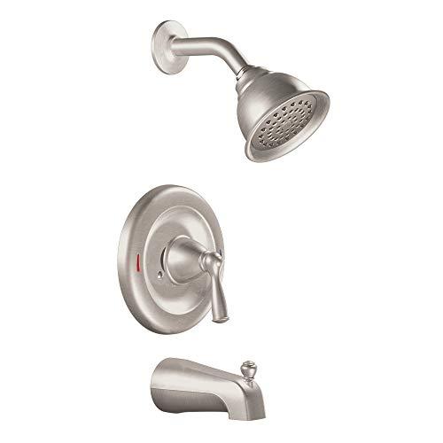 Moen Moen 82910SRN Banbury Posi-Temp Pressure Balanced Tub and Shower Trim, 6.00 x 8.00 x 4.00, Spot Resist Brushed Nickel