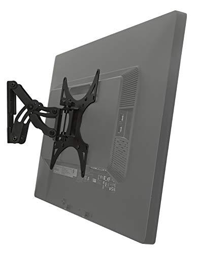 Mount-It! Mount-It! Swivel TV Wall Mount for Single Stud Installation | Fits Up to 200x200 VESA Patterns for 23-42 Inch Flat Screen and Monitors | Adjustable Tilt and Extend | 66 Lbs Capacity, Black