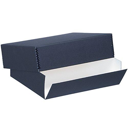 Lineco Lineco Archival 17x22 Print Storage Box, Drop Front Design, 17.5" x 22-1/2" x 1-1/2", Exterior Color: Black Custom LIN-733-1722