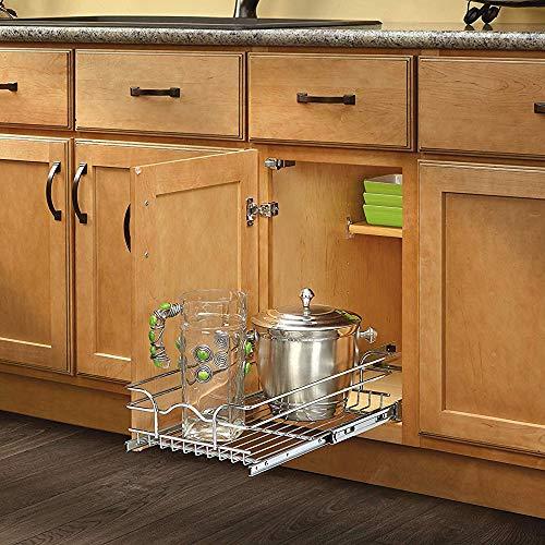Rev-A-Shelf Rev-A-Shelf - 5WB1-1222-CR - 11 3/8 in. W x 22 in. D Base Cabinet Pull-Out Chrome Wire Basket