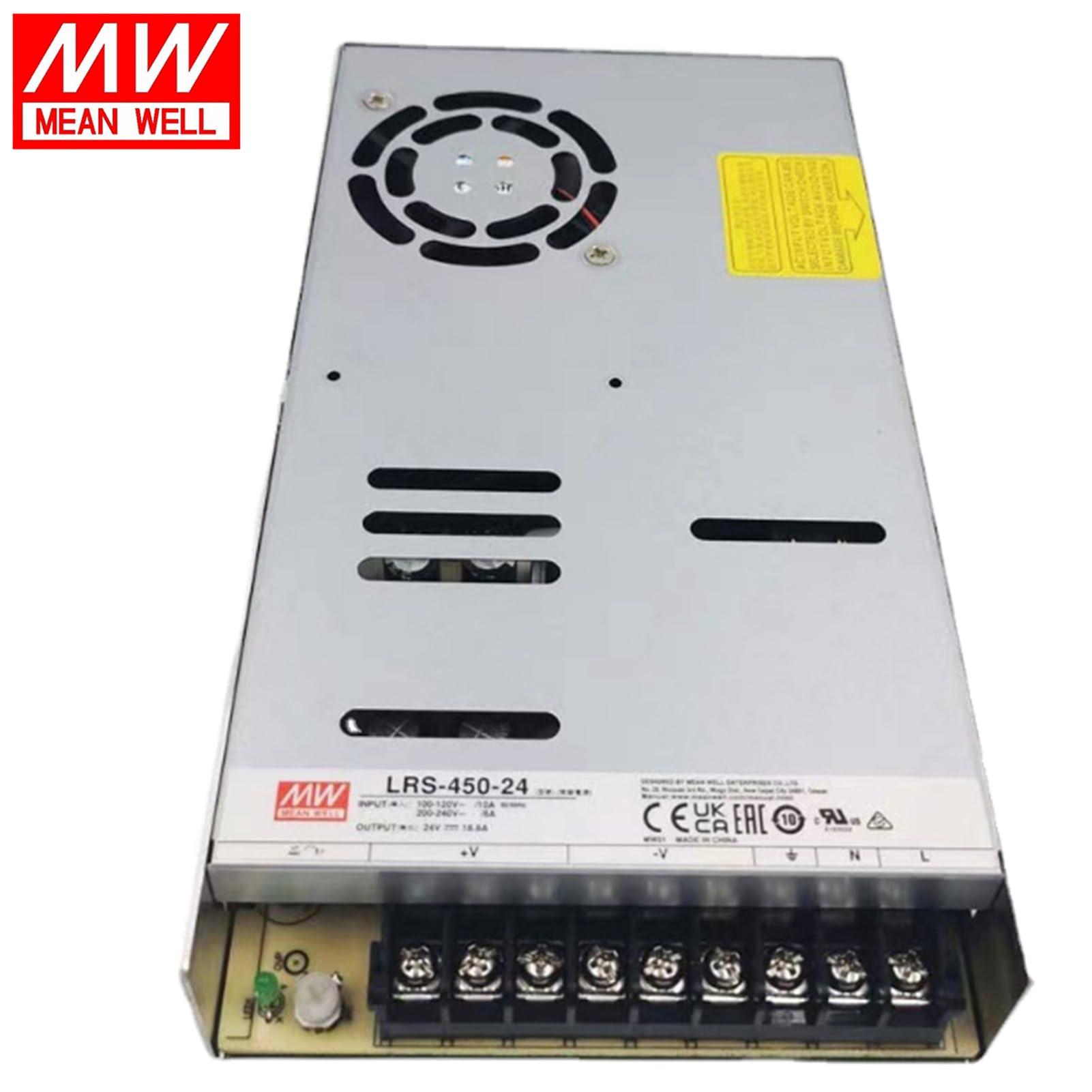 FuDianMall Mean Well 450W Single Output Switching Lab Power Supply Bench Power Supply Computer 15V 30A (LRS-450-15 15V/30A/450W/Single Supply)