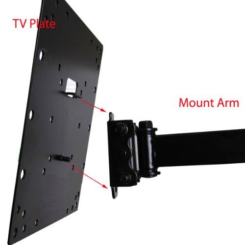 VideoSecu VideoSecu TV Mount Single Arm Articulating Wall Bracket for Most 22-Inch to 32-Inch LCD LED 3D TV, Black ML531B M84