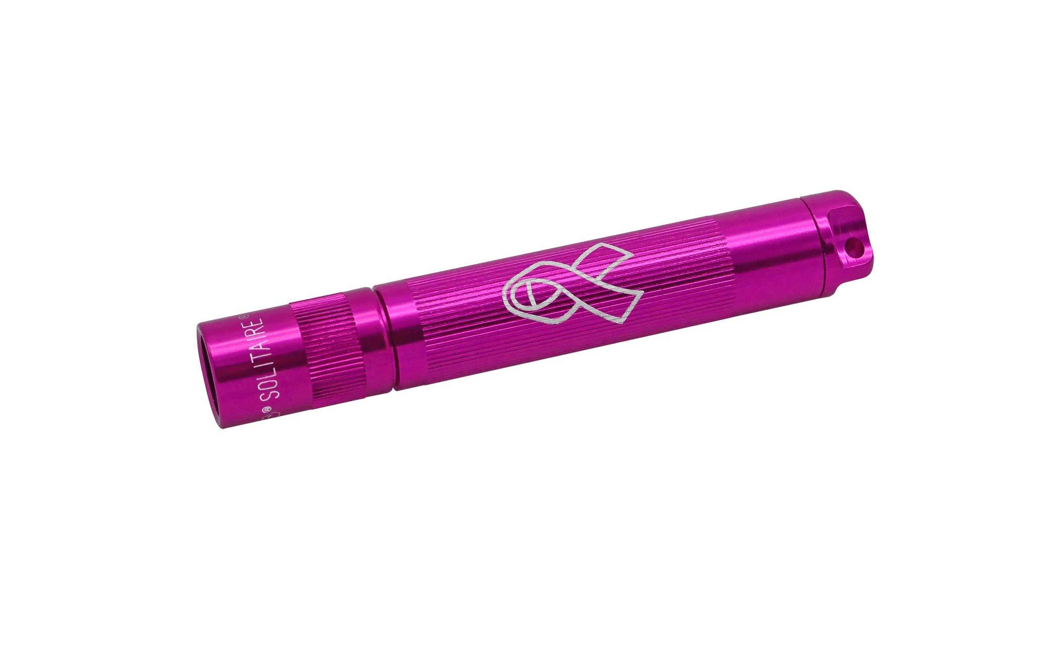MagLite Maglite Solitaire Incandescent 1-Cell AAA National Breast Cancer Foundation Flashlight in Presentation Box Pink