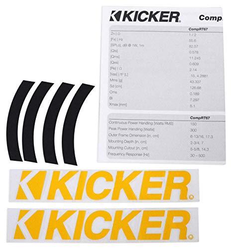 KICKER (2) Kicker 43CWRT672 COMPRT67 6 3/4" 600W Shallow Car Subwoofers Subs CWRT67-2