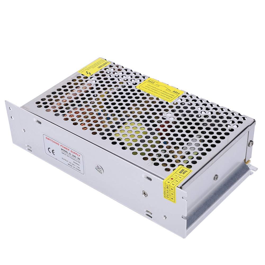 NDNCZDHC DC 24V Power Supply Adapter Transformer Switch AC 110V / 220V to DC 24V 10amp 240W Universal Regulated Switching Power Supply for LED Strip CCTV